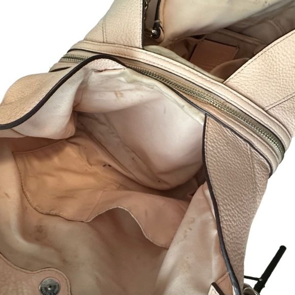 Coach‎ Pebbled Leather Pink Purse - Picture 5 of 6